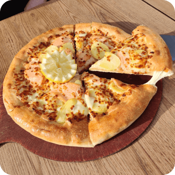 Pizza saumon